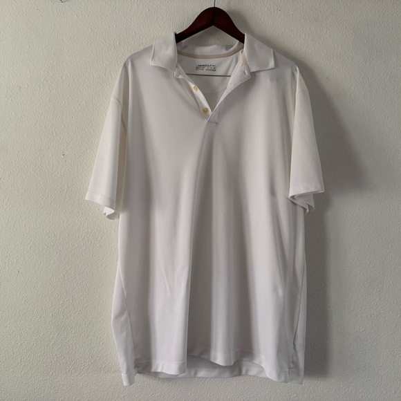 Nike Golf Fit Dry White Men's Polo Size XXL Performance Style 3-Button Neckline - Picture 12 of 12